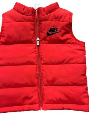 NWOT Baby Nike Red Puffer Vest Size 18 Months Winter Cold Weather Snow